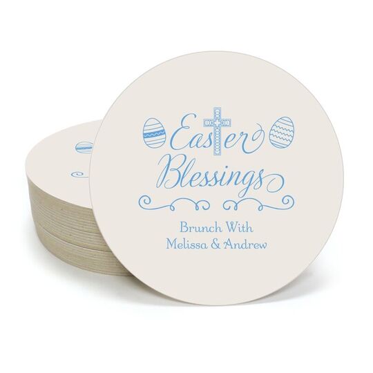 Easter Blessings Round Coasters